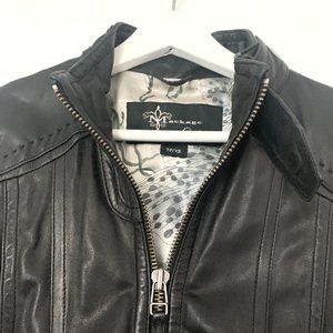 Mackage (exclusively for Aritzia) - Black Genuine Leather Moto Jacket Women's XS